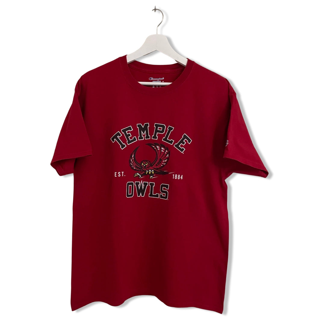 T-SHIRT CHAMPION TEMPLE OWLS L