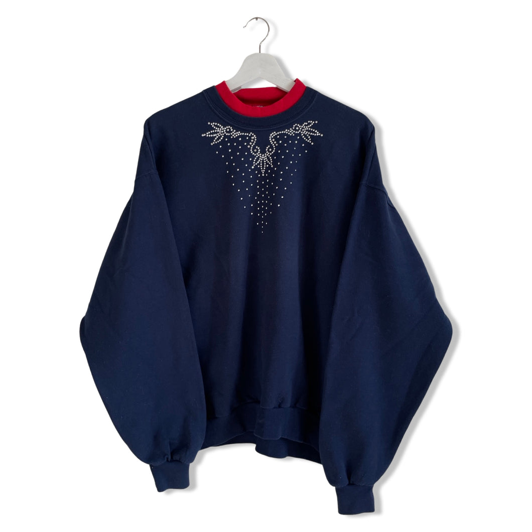 SWEAT VINTAGE STRASS FEMME L